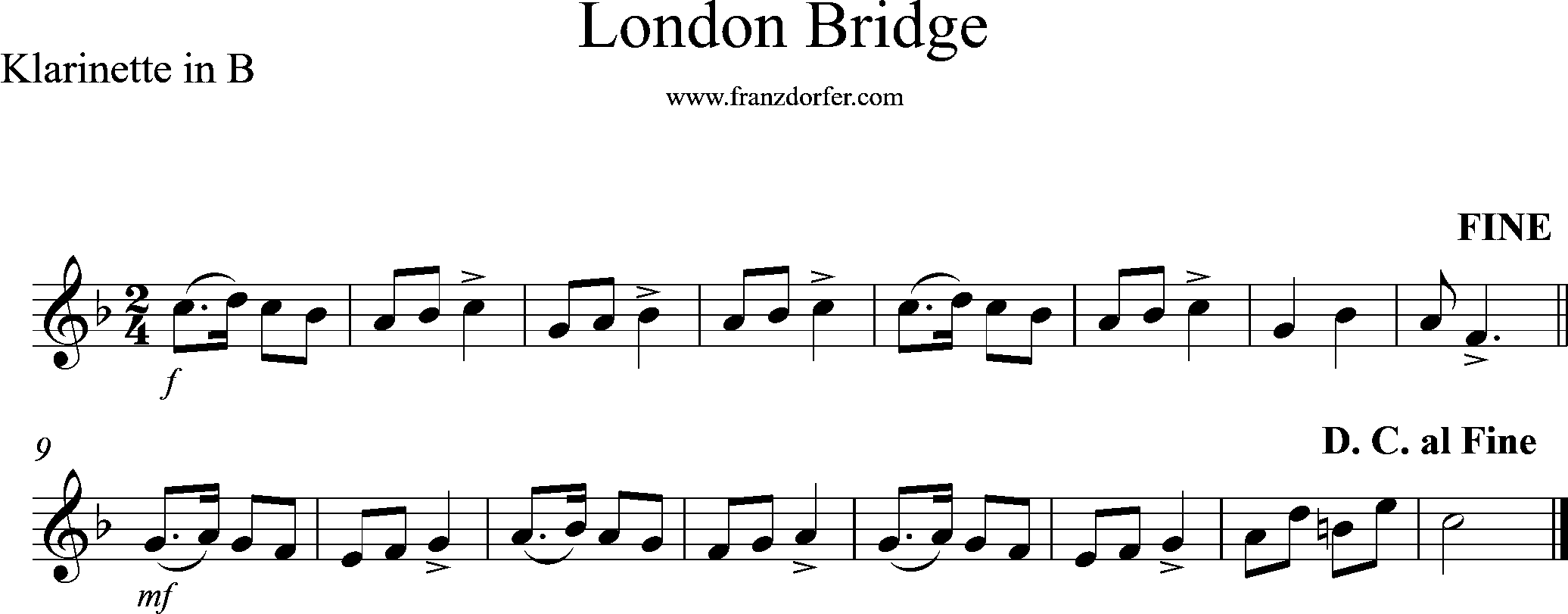 Clarinet- London-Bridge